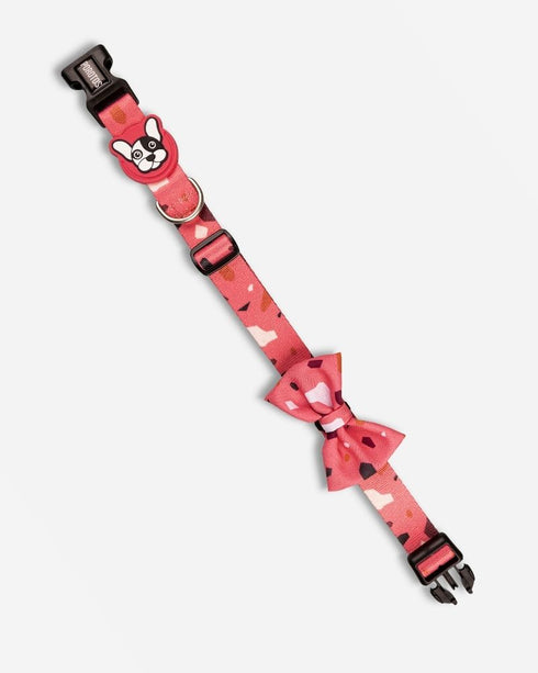 Collar con Moño Rocky Rosa